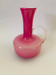 Mid Century Pink Glass vase