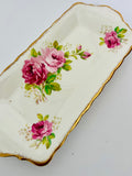 Royal Albert American Beauty￼Rectangular cake plate