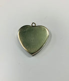 Sterling silver and Paua shell heart pendant