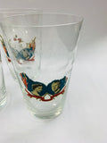 Set of 4 Queen Elizabeth water glasses