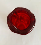 Whitefriars Art Glass hand blown Ruby glass vase