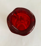 Whitefriars Art Glass hand blown Ruby glass vase
