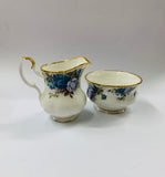 Royal Albert Moonlight Rose milk jug and sugar bowl