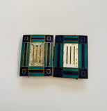 Antique enamel belt buckle