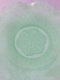Uranium glass Midcentury plate