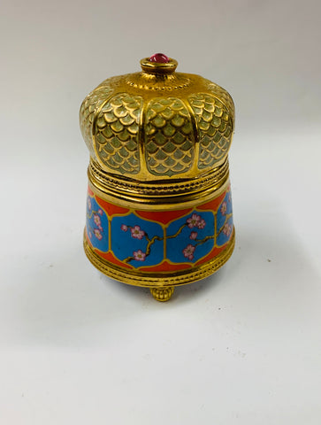 Musical ceramic jewellery box