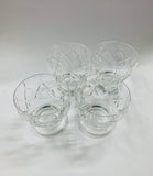 Set of 4 large Webb Corbett crystal whisky tumblers