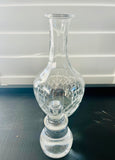 Crystal Decanter with Sleek Criss Cross and Vertical Lines