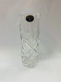 Elegant tall Bohemia crystal vase