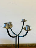 Midcentury metal candelabra