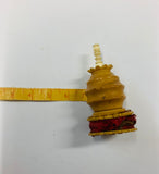 Bakelite and bone tape measure and pin cushion