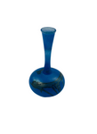 Art Nouveau small blue glass vase