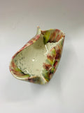 Vintage Italian trickle glaze pottery bowl