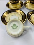 Set of 6 Aynsley Demitasse cups and saucers