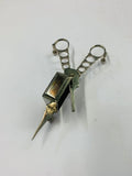 Antique silver plated candle snuffer