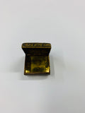 Brass and enamel pill box