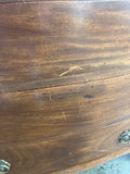 Victorian mahogany serpentine chest of drawers