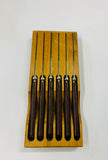 Set of 6 retro Midcentury steak knives