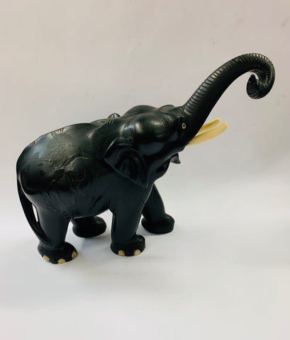 Large Ebony wooden elephant