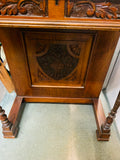 Victorian ornately carved Davenport desk