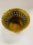 Vintage brass ornate planter