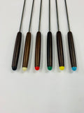 Set of 6 retro fondue forks