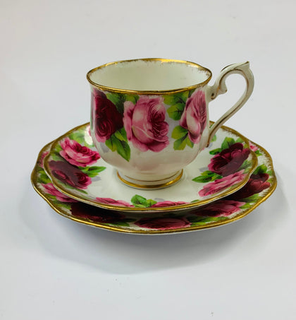 Royal Albert Old English Roses trio