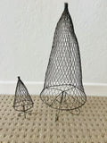 Pair of Vintage Wire Christmas Trees
