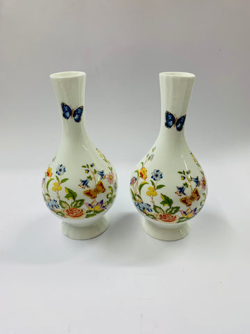 Pair of Aynsley Cottage Gardens vases