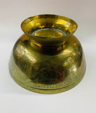 Antique brass planter bowl