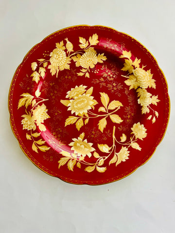 Wedgwood Red and Gold Plate
