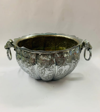 Antique plated planter