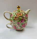 James Sadler Florence Chintz 1 cup teapot set