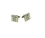 Cuff Links “Brother of the Bride” on White Background”