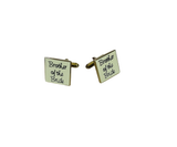 Cuff Links “Brother of the Bride” on White Background”