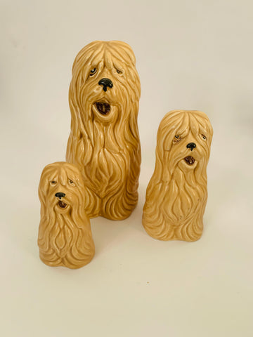 SylvaC Pottery Set of Three Old English Sheep Dogs