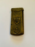 Quadruple golden casket Victorian needle case