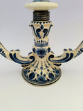 Delfts hand painted candelabra