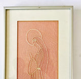 Framed Embroidery of Mary