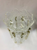 Victorian large crystal lustre centre piece
