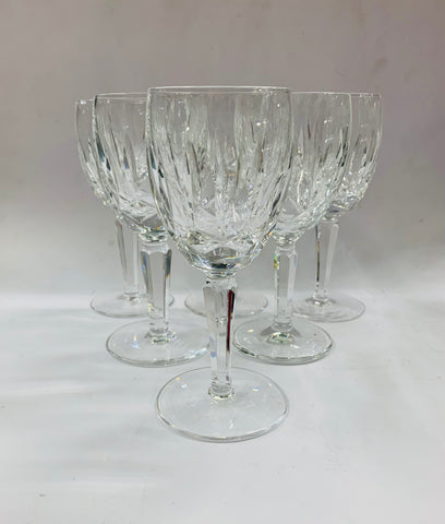Set of 6 Waterford Kildare pattern wine glasses