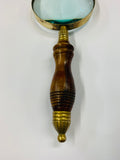 Large Antique Magnifying glass with wooden handle