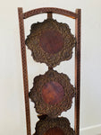 Victorian carved wooden high tea stand