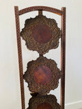 Victorian carved wooden high tea stand