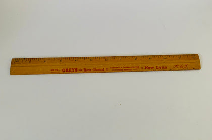 30cm wooden ruler Greys Chemist New Lynn Auckland