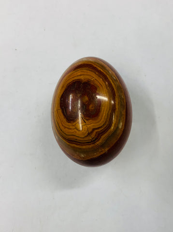 Solid polished agate stone egg