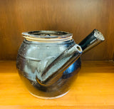 Antique stoneware unique teapot