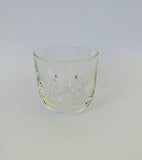Set of 6 pinched glass whisky tumblers