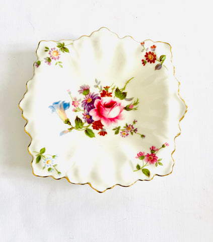 Derby Posies Small Square Pin Dish