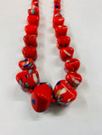 Vintage Czech Glass Necklace with Flecks of Uranium